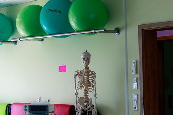 Bälle in einem Therapieraum